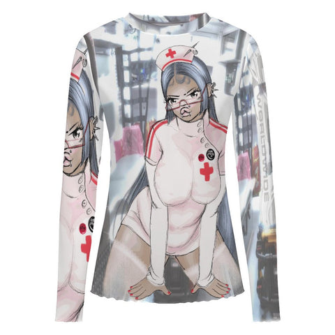 100gsm Long Sleeve Mesh T-Shirt(All-Over Printing)