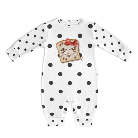 Nutella & Strawberries White Romper