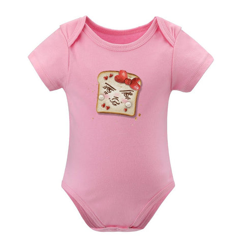 Nutella & Strawberries short sleeve onesie