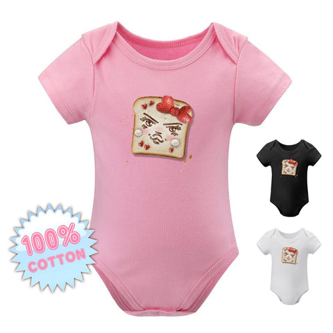 Nutella & Strawberries short sleeve onesie