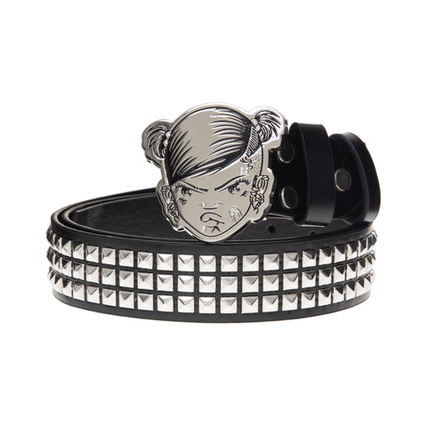 NWL Denim Shorts + DiamondCrush Studded Belt