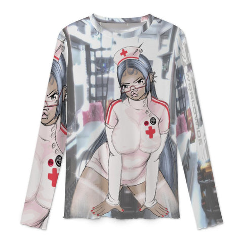 100gsm Long Sleeve Mesh T-Shirt(All-Over Printing)
