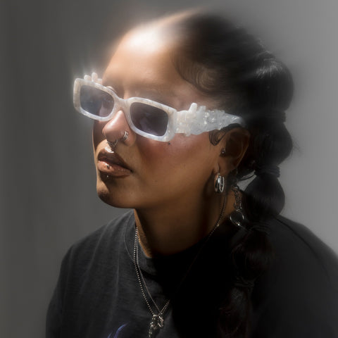 MANIFEST SUNGLASSES - Selenite Blue