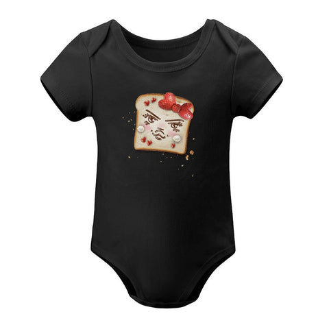 Nutella & Strawberries short sleeve onesie