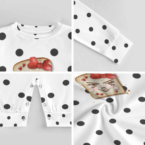 Nutella & Strawberries White Romper