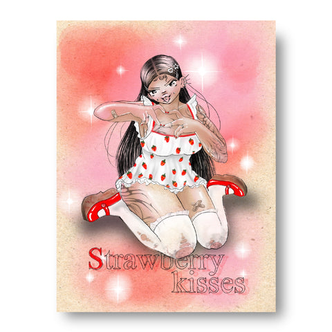“Strawberry Kisses” Poster & Mini-print