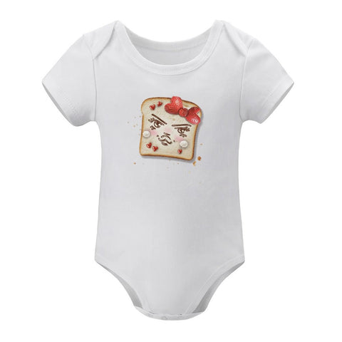 Nutella & Strawberries short sleeve onesie