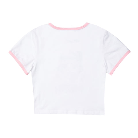 Dreamy Baby Tee White/Pink